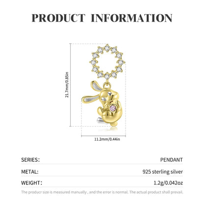 Golden Bunny Charm