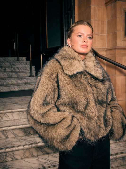 NEUTRAL FAUX FUR