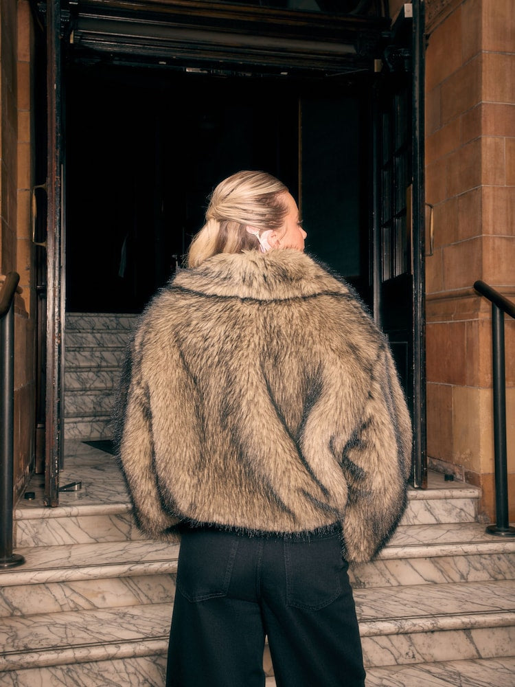 NEUTRAL FAUX FUR