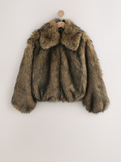 NEUTRAL FAUX FUR