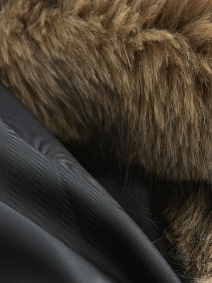 NEUTRAL FAUX FUR