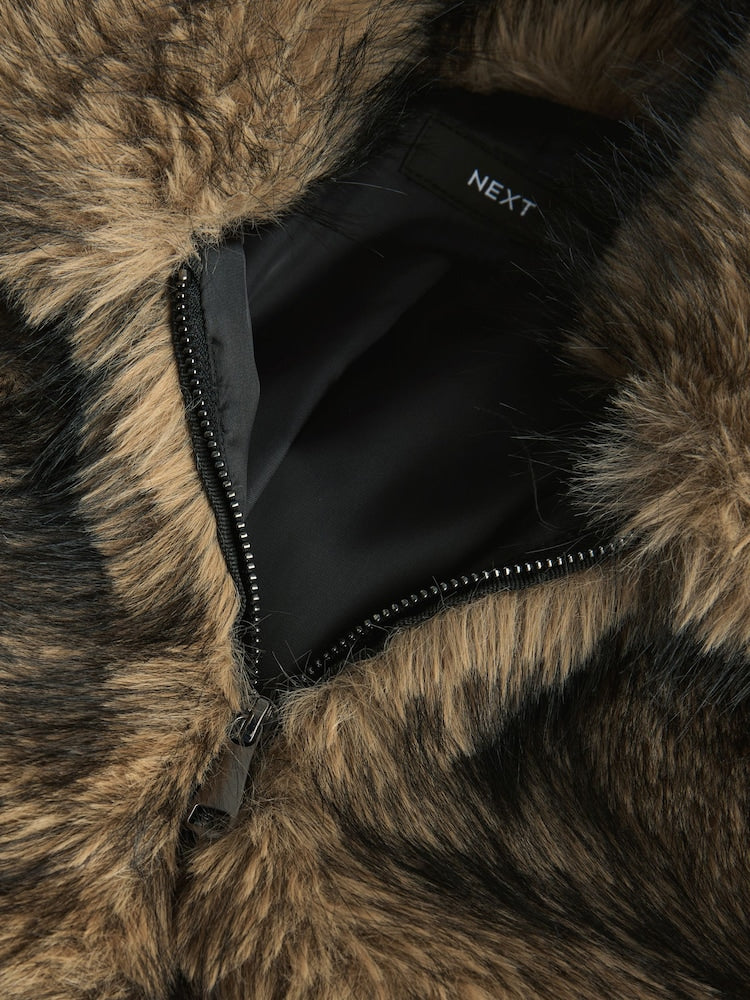 NEUTRAL FAUX FUR
